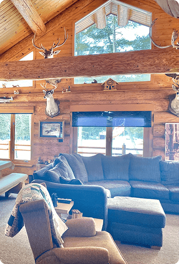 living room at vanargand lodge