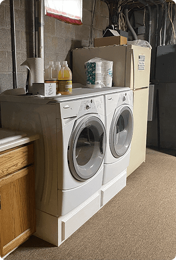 washer and dryer at vanargand lodge