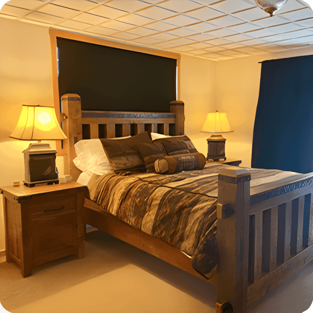 old world style bedroom at vanargand lodge